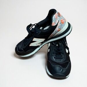 New Balance 515 Women Black Floral Leopard Print Athletic Shoes Sneakers